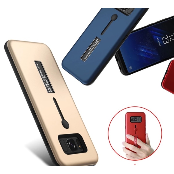 Älykäs suojus pidiketoiminnolla Samsung Galaxy S7 Edgelle Röd