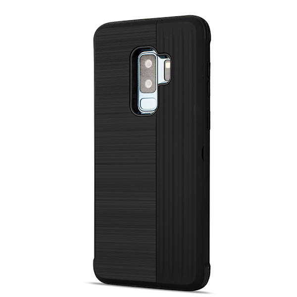 Samsung Galaxy S9+ - Stilrent Skal med Korthållare (LEMAN) Lila
