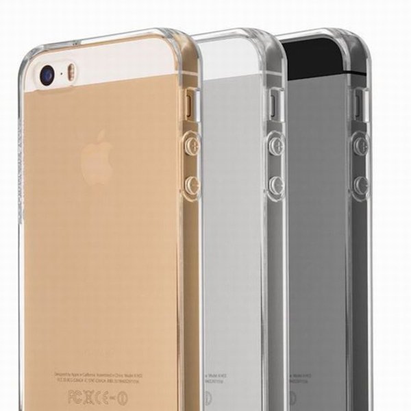 Stötdämpande Silikonskal - iPhone 5/5S/5SE Transparent Transparent/Genomskinlig