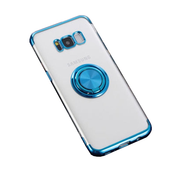 Samsung Galaxy S8 - Skal med Ringhållare Silver