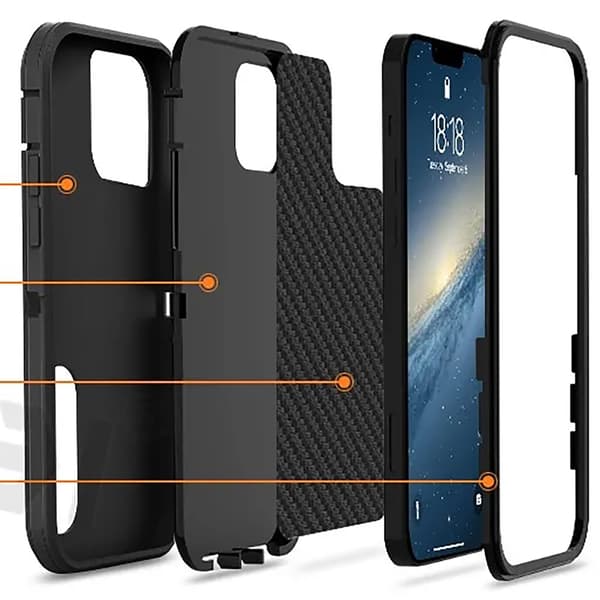 iPhone 16 Pro Max  Stilrent skydd med smarta funktioner Svart