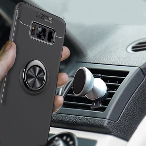 Samsung Galaxy S8 - Skal från Auto Focus med Ringhållare Blå/Blå