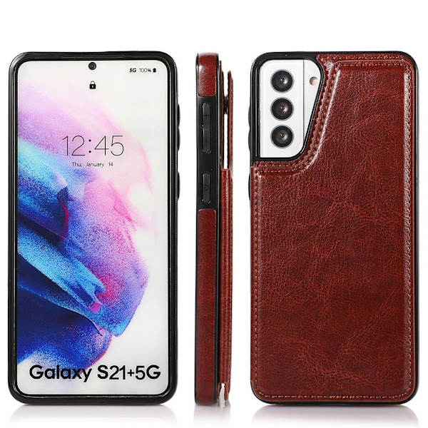 Älykäs kuori korttipaikalla - Samsung Galaxy S21 Svart
