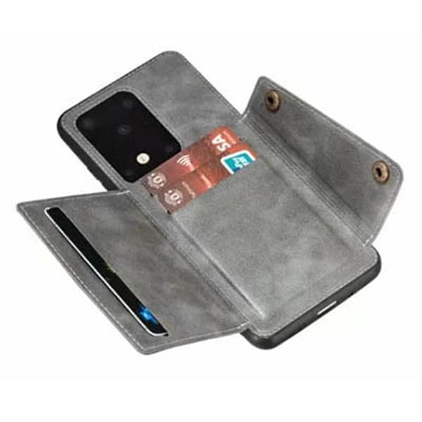 Professionelt cover med kortholder - Samsung Galaxy S20 Ultra Grå
