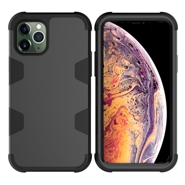 iPhone 11 Pro - Elegant Rugged Robot Skal Grå/Orange