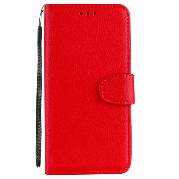 Samsung Galaxy A9 2018 - Skyddande Nkobee Plånboksfodral Röd