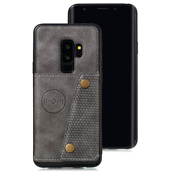 Smidigt Skal med Korthållare - Samsung Galaxy S9 Röd