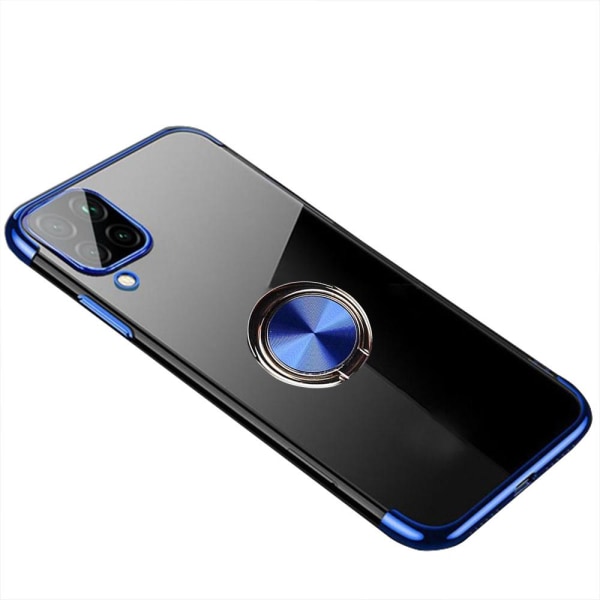 Käytännöllinen tyylikäs kansi sormustelineellä - Samsung Galaxy A42 Svart