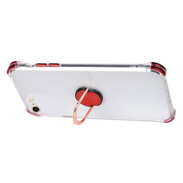 iPhone 6/6S - Vankka suojakuori, jossa rengaspidike Röd