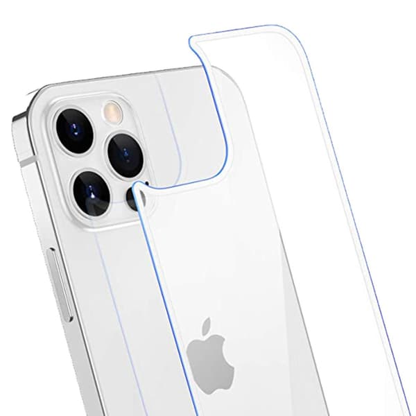 3-in-1 Fram- & Baksida + Kameralinsskydd iPhone 12 Pro Transparent