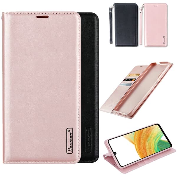 Plånboksfodral HANMAN - Samsung Galaxy A23 5G Roséguld