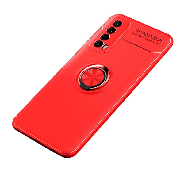 Smidigt Skal med Ringhållare - Huawei P Smart 2021 Blå