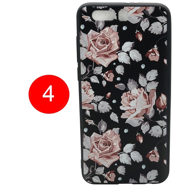 LEMAN-deksel med blomstermotiv til Huawei Honor 9 5