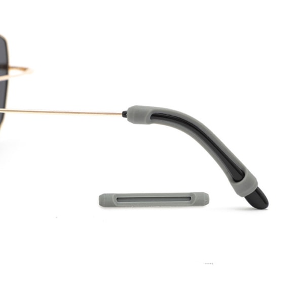 1-Par Smarta Anti-Slip Glasögonkrokar Transparent