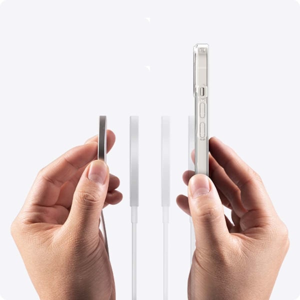 Magnetiskt skyddsskal med trådlös laddning för iPhone 13 mini Transparent