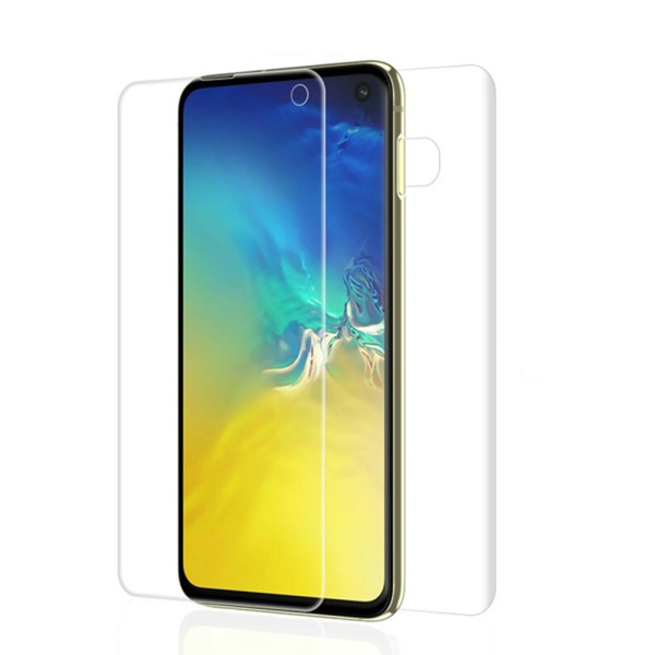 Fram och Bak 3D Heltäckande Skärmskydd - Samsung Galaxy S10E Transparent