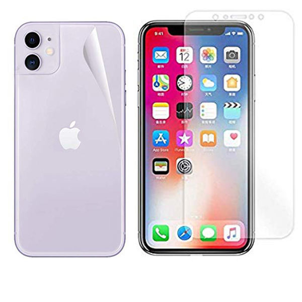 Fram- & Baksida iPhone 11 3-PACK Skärmskydd 9H ProGuard Transparent