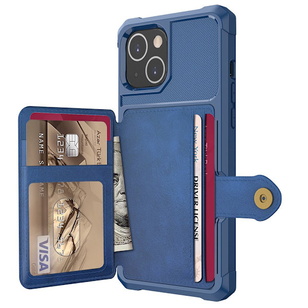 Etui med kortholder - iPhone 13 Grön