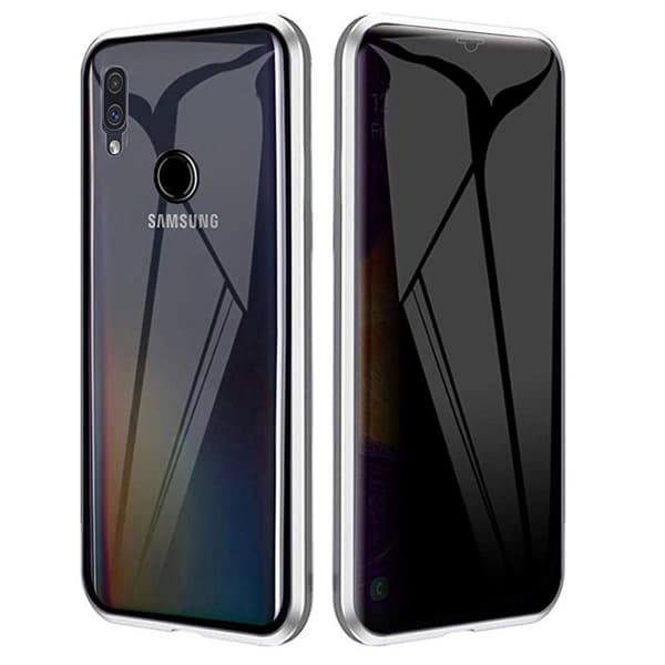 Stilfuldt dobbelt magnetisk cover - Samsung Galaxy A20E Röd