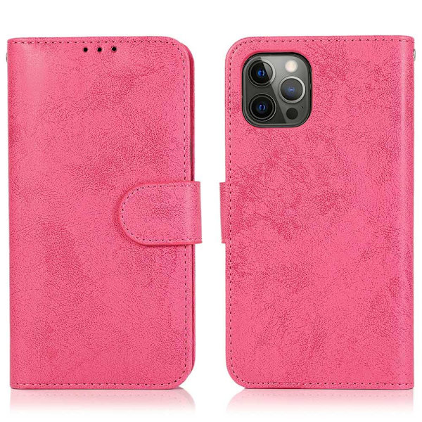 Stilren Dobbelfunksjons Lommebokdeksel - iPhone 12 Pro Max Brun