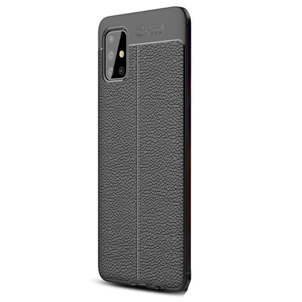 Samsung Galaxy A51 - Stöttåligt Skal Mörkblå Mörkblå