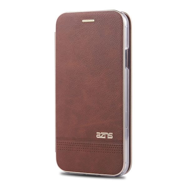 iPhone XS MAX - Skyddande Robust Plånboksfodral Brun