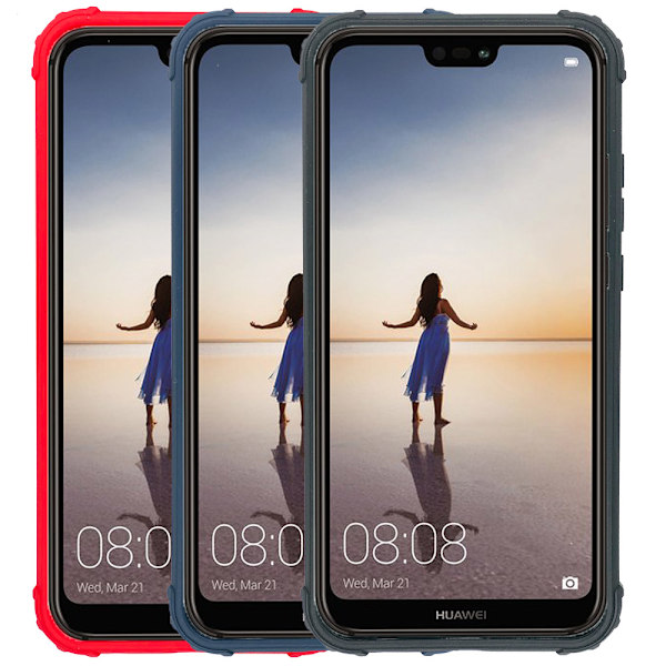 Huawei P20 Lite - Praktiskt Skyddande Skal (LEMAN) Svart