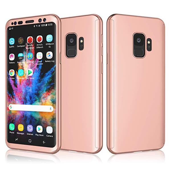Stötdämpande (FLOVEME) Dubbelskal - Samsung Galaxy S9 Blå