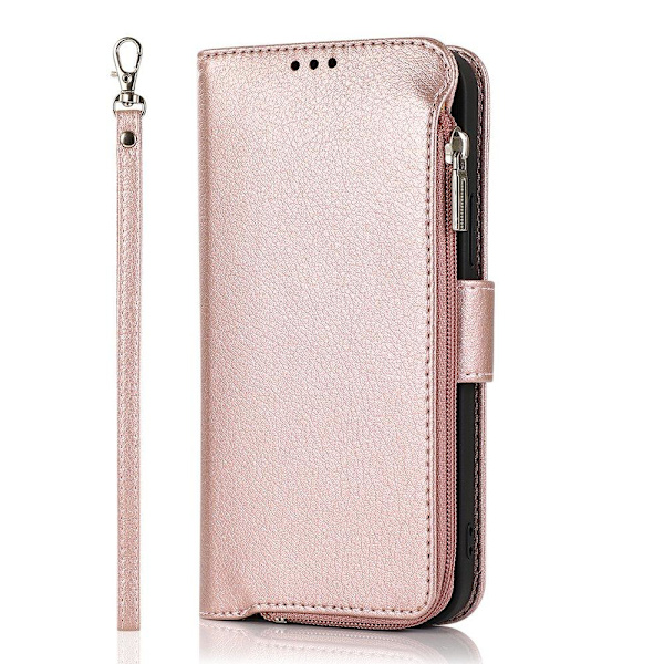 Elegant Plånboksfodral - iPhone 12 Pro Roséguld