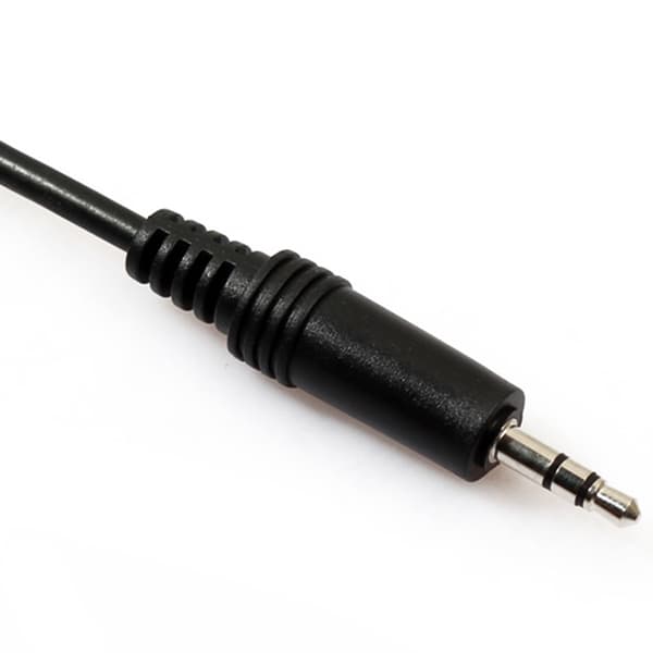 Slittålig 3.5mm AUX Ljudkabel (2M) Svart