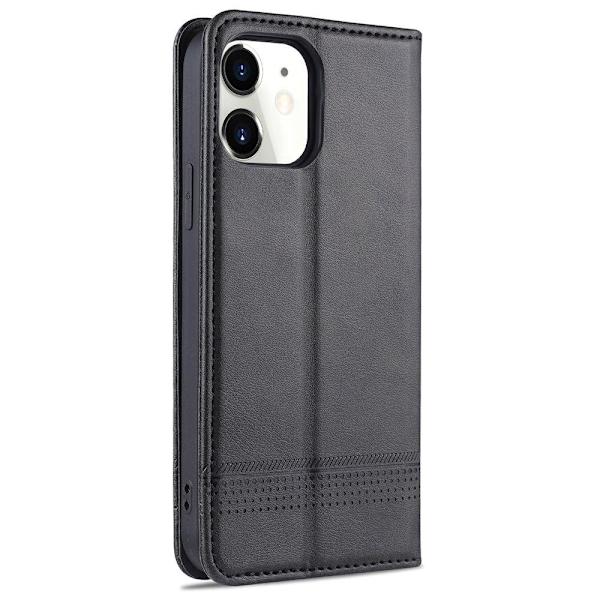 Stilsäkert Smidigt Plånboksfodral (Azns) - iPhone 12 Mörkbrun