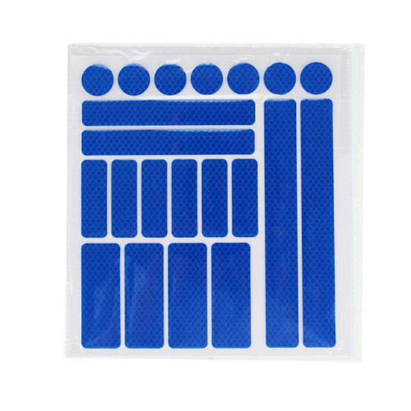 21-Pack Reflex Remsor i Olika Former Vit