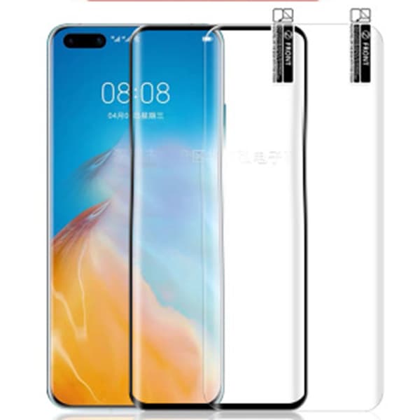 Huawei P40 Pro 3-PACK SOFT PET 3D Skärmskydd 3D 9H 0,2mm Transparent