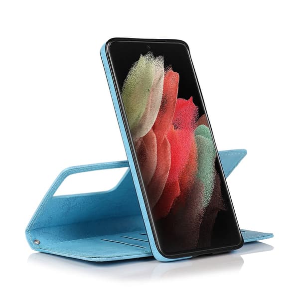 Smidigt Plånboksfodral - Samsung Galaxy S21 Ultra Lila