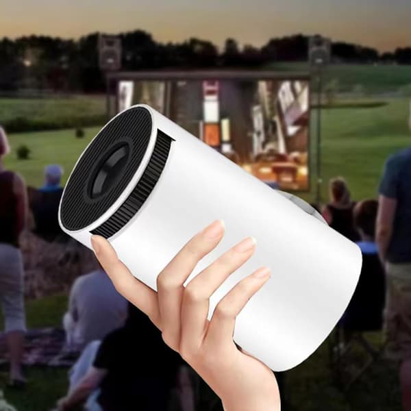 HY300 Mini Projektor  4K, Android 11, 1080P, 200 ANSI, BT5.0, Justerbar Projektion