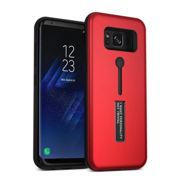 Älykäs suojus pidiketoiminnolla Samsung Galaxy S7 Edgelle Röd