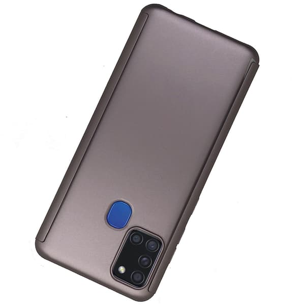 Samsung Galaxy A21S - Elegant Dubbelskal Guld Guld