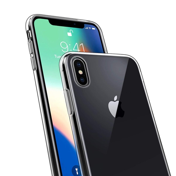 iPhone XS MAX - Skyddande Silikonskal (RUFF GRIP) Transparent/Genomskinlig