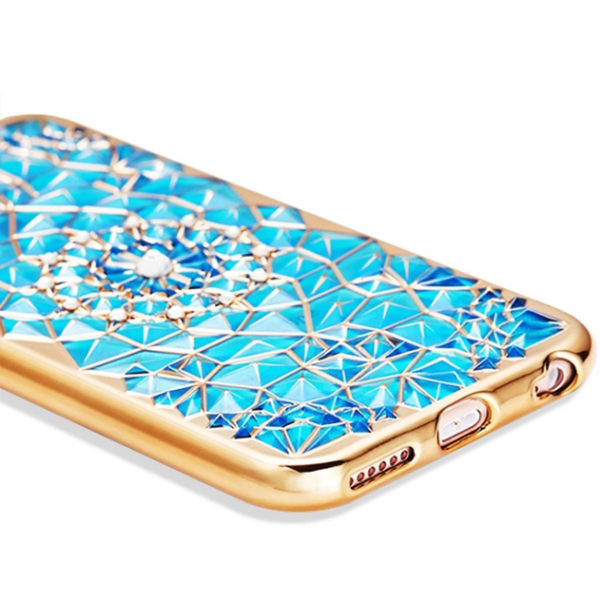 iPhone 6/6S - Eksklusivt stilfuldt etui "Diamond" i høj kvalitet Genomskinlig