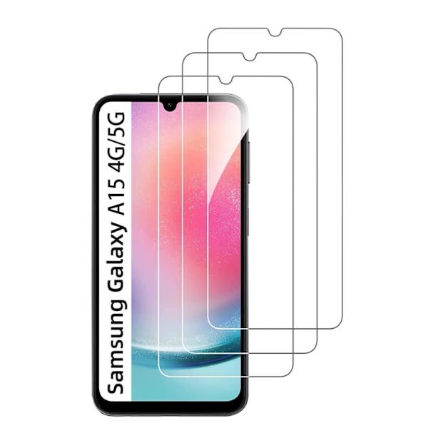 Samsung Galaxy A15 4G/5G - Premium Härdat Glas Skärmskydd 9H