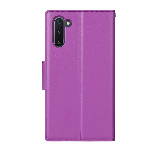 Skyddande Robust Plånboksfodral - Samsung Galaxy Note10 Lila