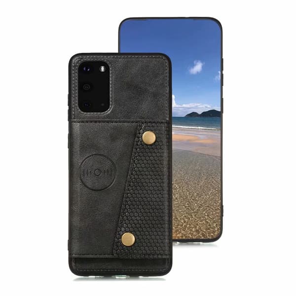 Glat cover med kortrum - Samsung Galaxy S20 Svart