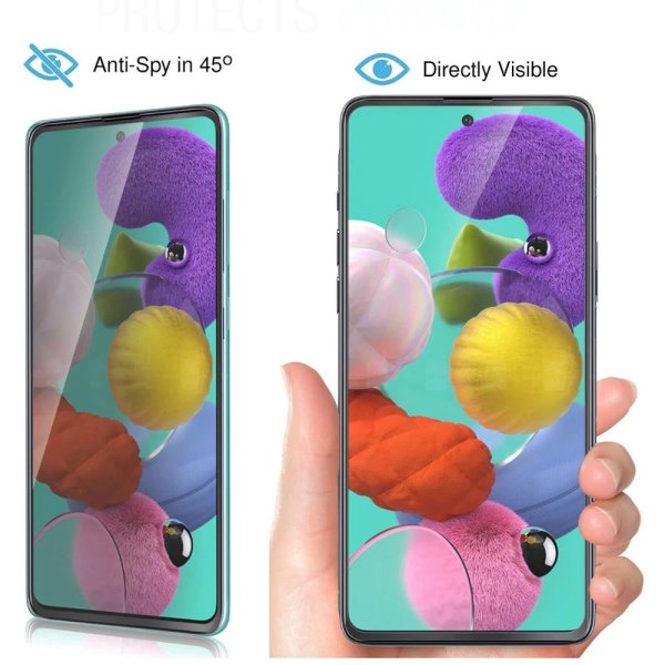 3-Pack Skärmskydd Anti-Spy 3D 0,3mm till Samsung Galaxy S24 Ultr Svart
