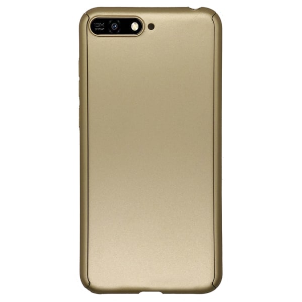 Huawei Y6 2018 - Beskyttende dobbeltsidet cover Guld