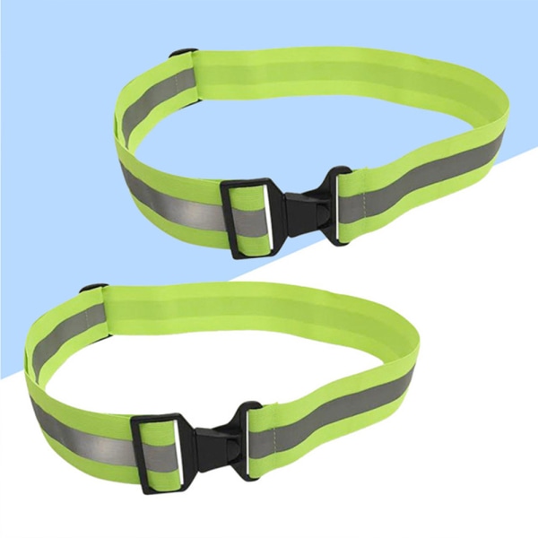 Glatt og komfortabelt elastisk reflekterende belte Grön