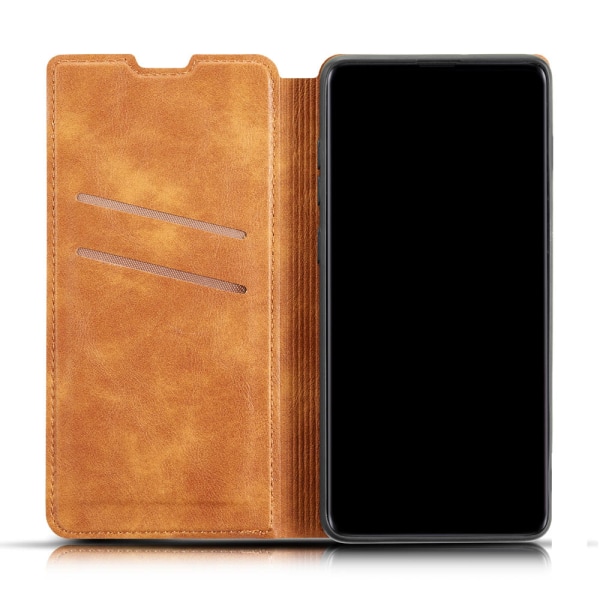 Praktisk RETRO Wallet Case - Samsung Galaxy S10 Röd
