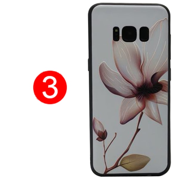 LEMAN Cover med blomstermotiv til Samsung Galaxy S8 Plus 4