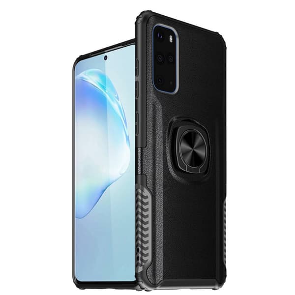 Samsung Galaxy S20 Plus - Professionellt Skal med Ringhållare Blå Blå