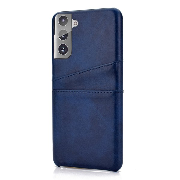 Samsung Galaxy S21 - Stilfuldt praktisk cover med kortholder Brun