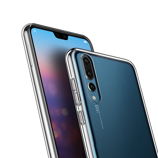 Huawei P20 Pro - Ruff Grip Silikonskal Transparent/Genomskinlig